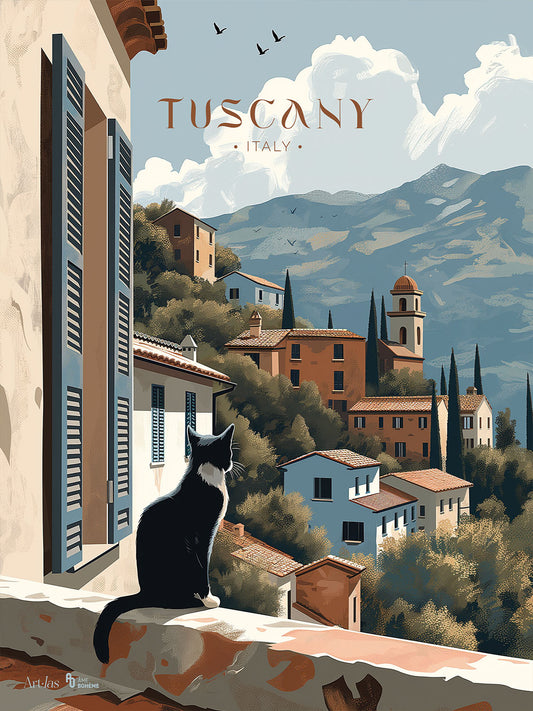 Compagnon Toscan - Print d'Art Dolce Vita